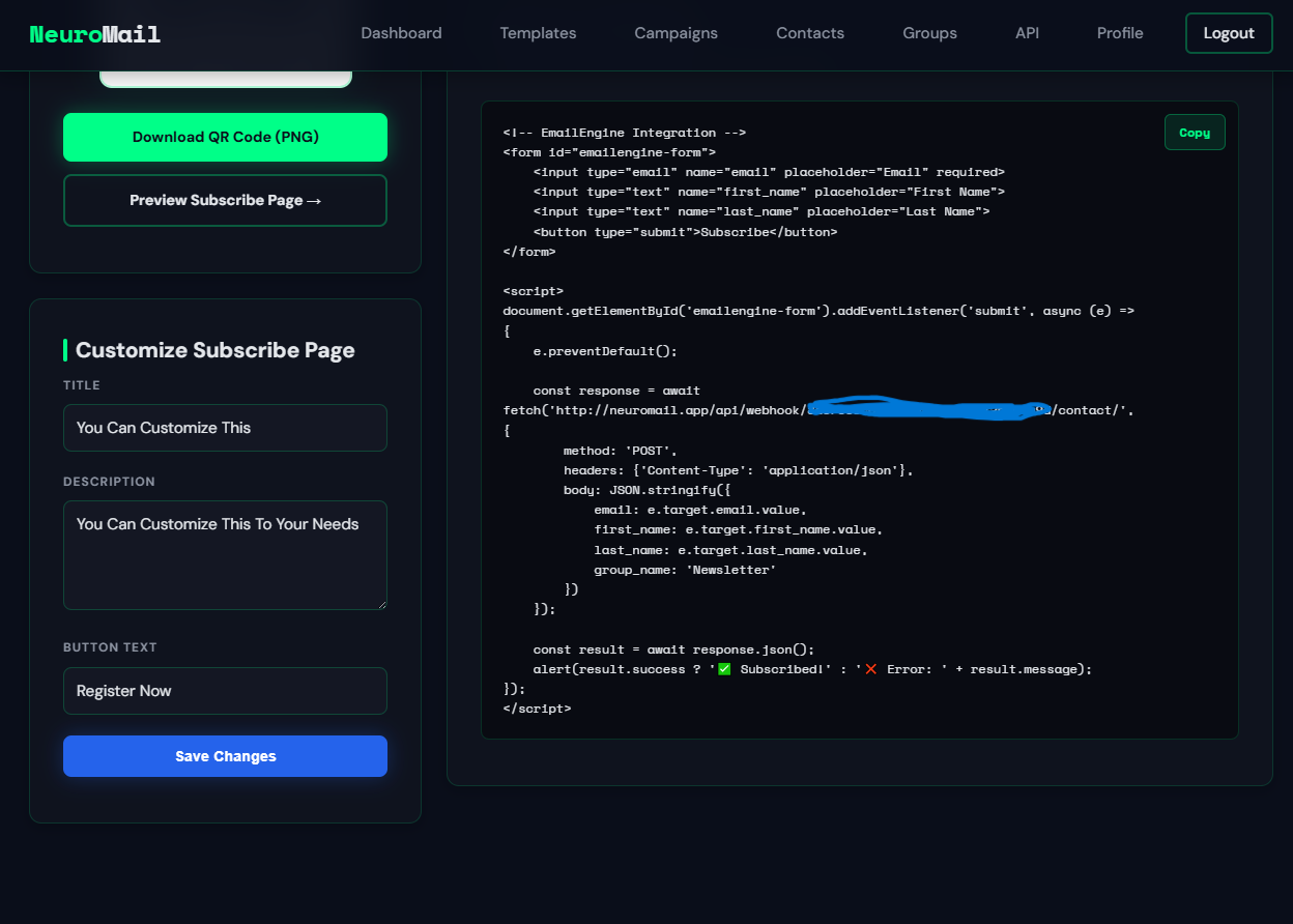 NeuroMail Platform Screenshot 6